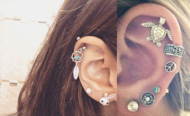 Piercing en la oreja para chicas