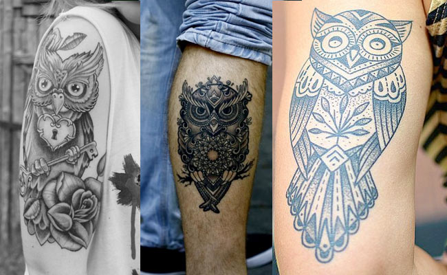 Diseños de tatuajes de búhos para mujeres y hombres