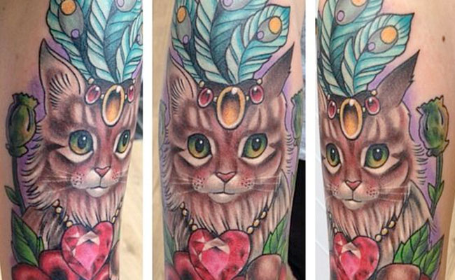 Tatuajes de gatos elegantes