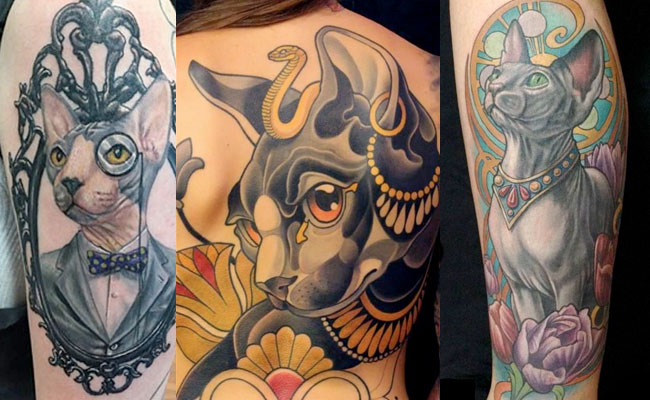 Tatuajes de gatos egipcios